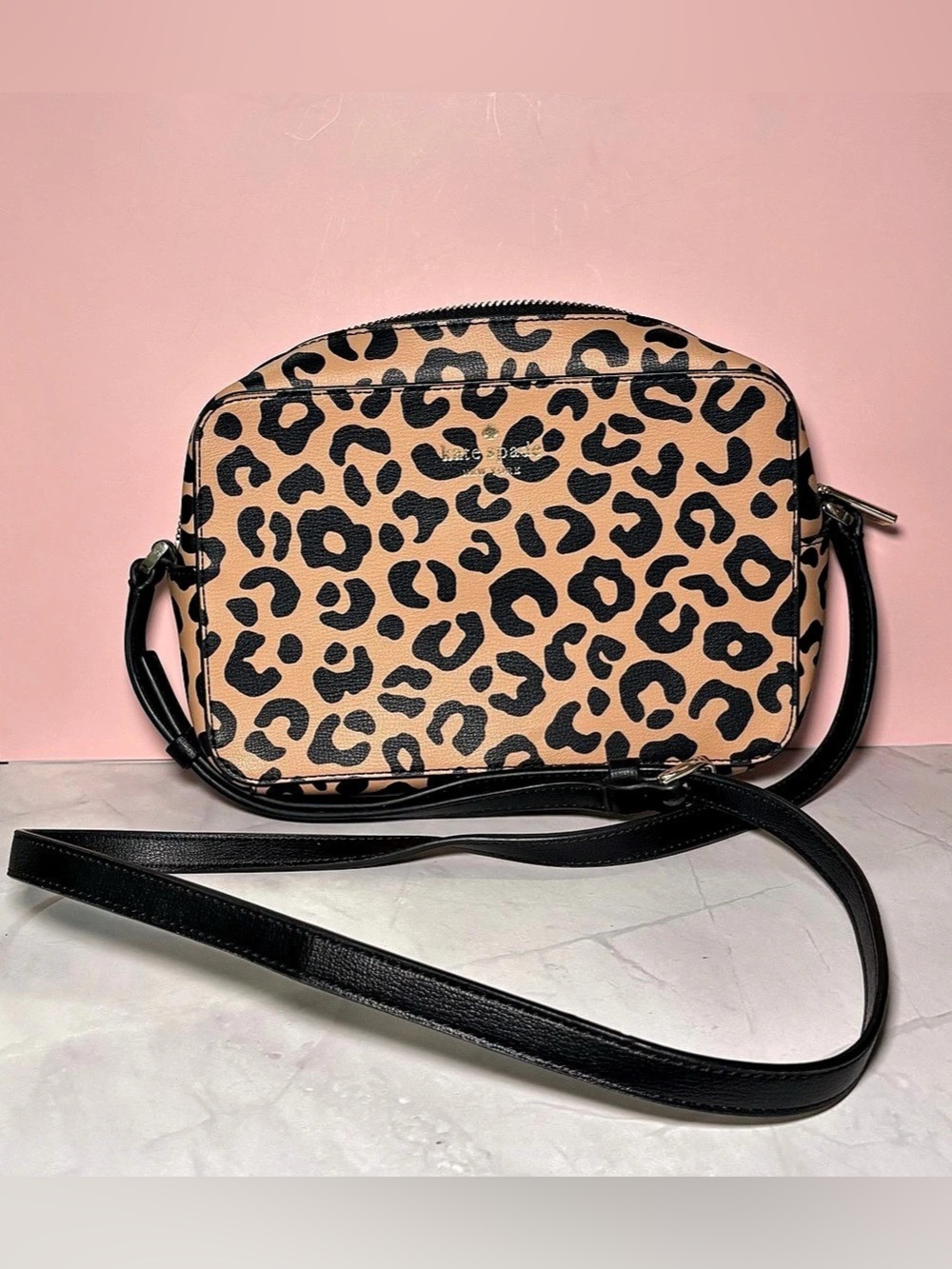 Kate Spade K9128 Leopard Print Crossbody Bag